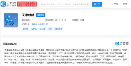 麒麟软件入围中央政府采购协议供货项目名录 技术自主与市场拓展的双重里程碑